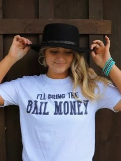Bling-A-Gogo Ill Bring The Bail Money T-shirt Clothing