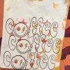 Miss Mud Pie Groovy Coffee T-shirt - Mustard Bleach New Arrivals