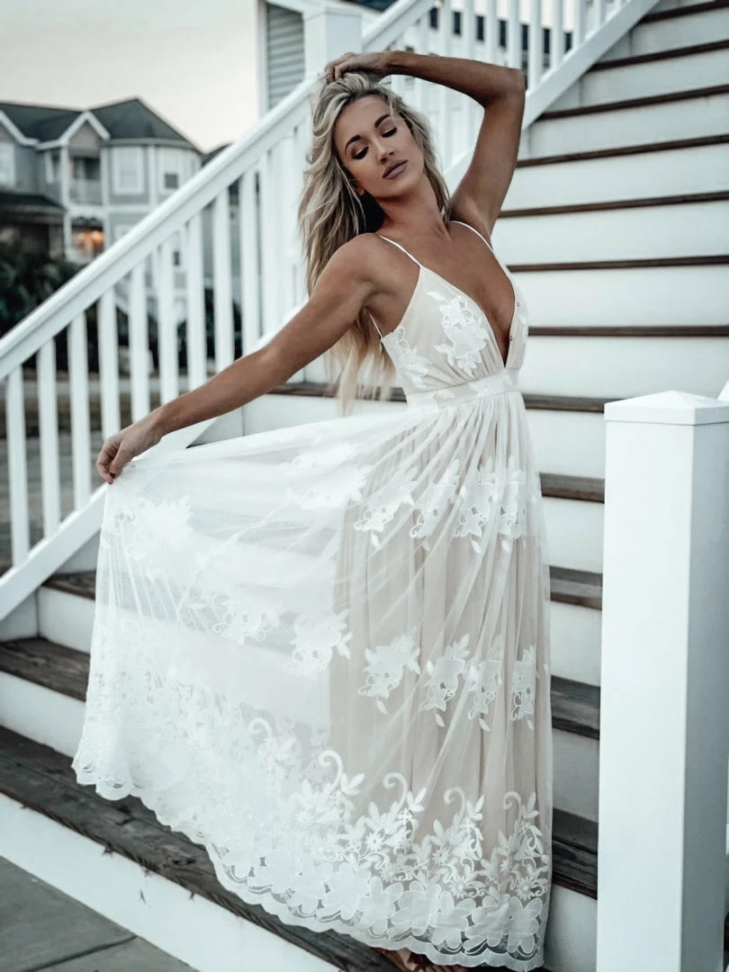 D & J Industries Feel Like A Lady Dress - Ivory 3 D & J Industries Feel Like A Lady Dress - Ivory