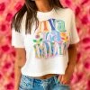 GTN New Arrivals Viva La Dolly Crop Top T Shirt 2 GTN New Arrivals Viva La Dolly Crop Top T Shirt
