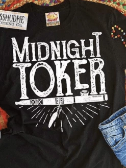 Miss Mud Pie Clothing Midnight Toker Tee - Black