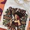 Miss Mud Pie Clothing Wilder Than The West T-shirt - Cream 2 Miss Mud Pie Clothing Wilder Than The West T-shirt - Cream
